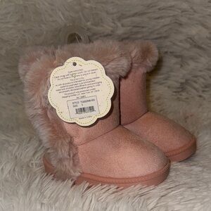 Cozy Pink Baby Walker Boots